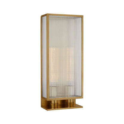 York  Wall Light in Soft Brass (2-Light/Large).
