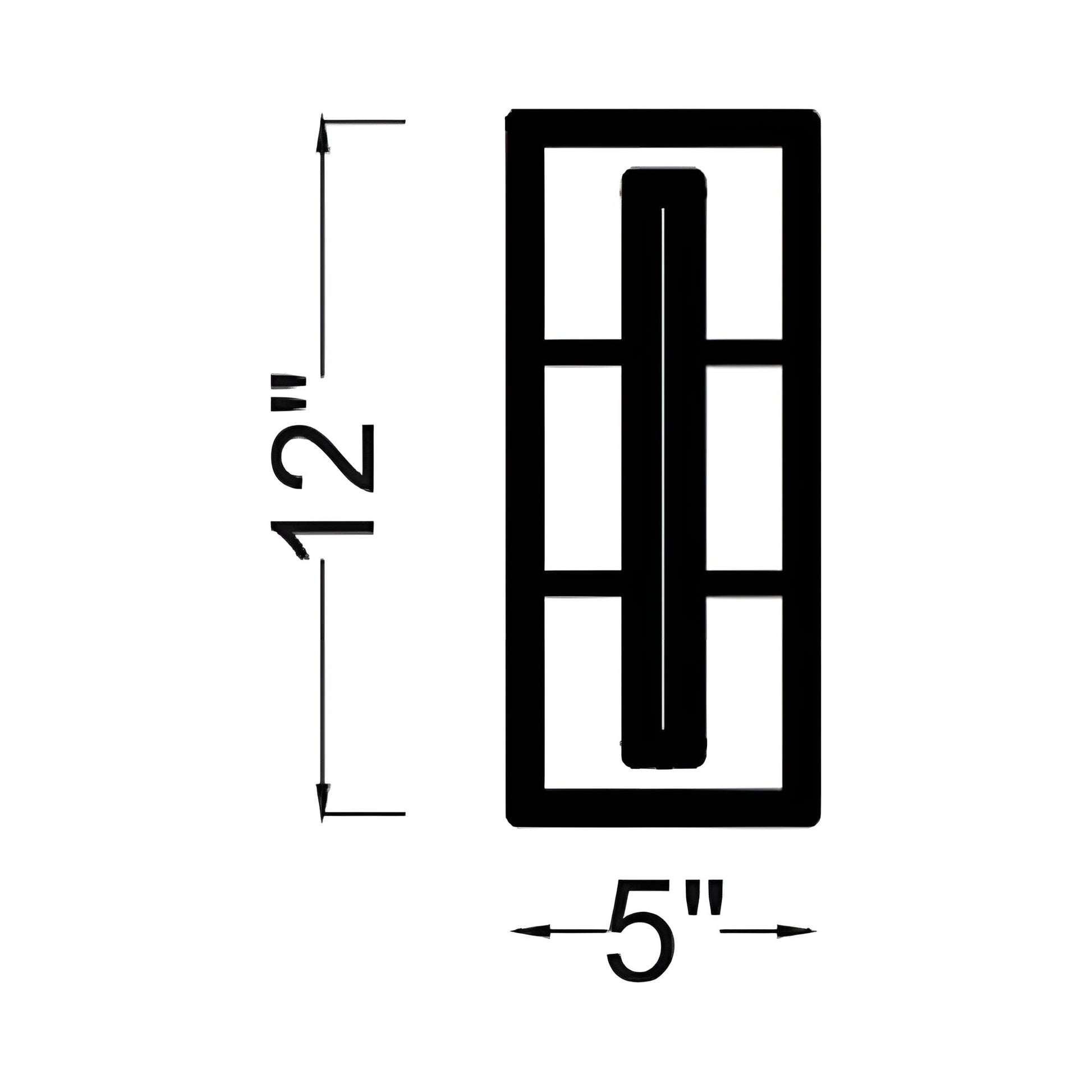 Abner Outdoor LED Wall Light - line drawing.