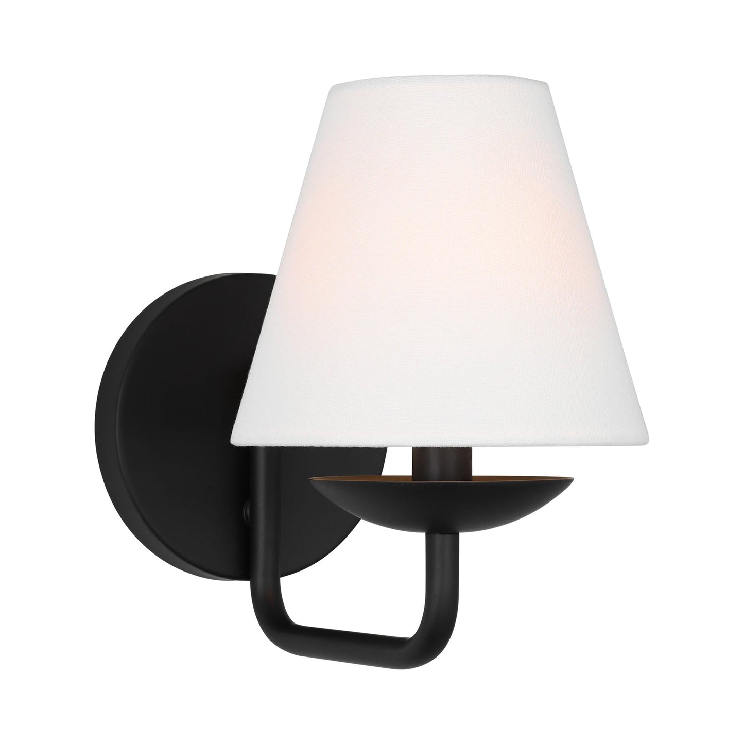 Albion Bath Wall Light in Midnight Black.