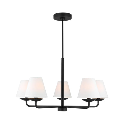 Albion Chandelier in Midnight Black (Medium).