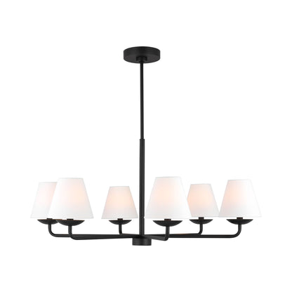 Albion Chandelier in Midnight Black (Large).