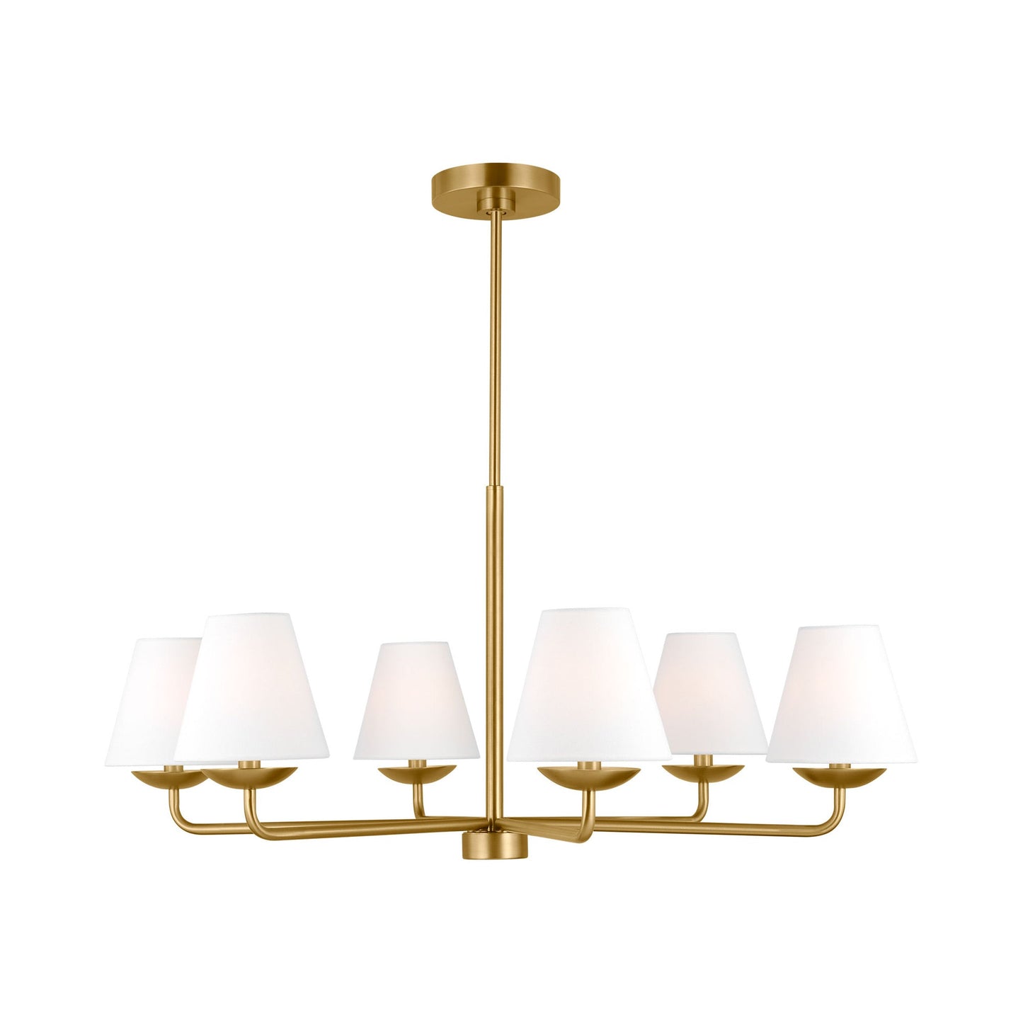 Albion Chandelier in Satin Brass (Large).