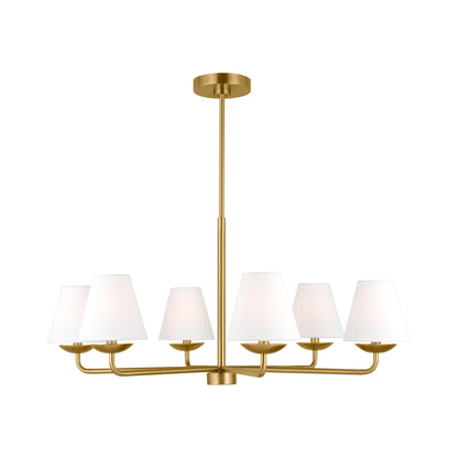 Albion Chandelier in Satin Brass (Large).