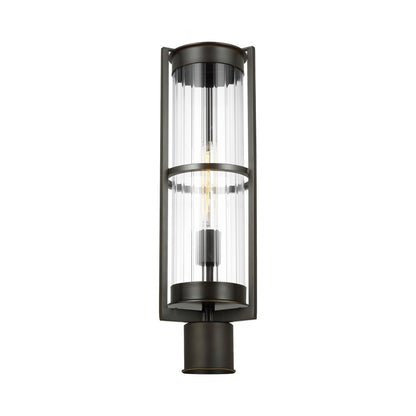 Alcona Outdoor Post Light in Antique Bronze.