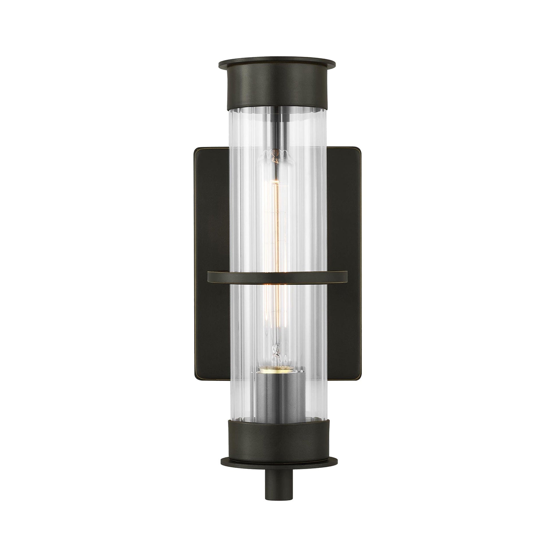 Alcona Outdoor Wall Light in Antique Bronze (Small).