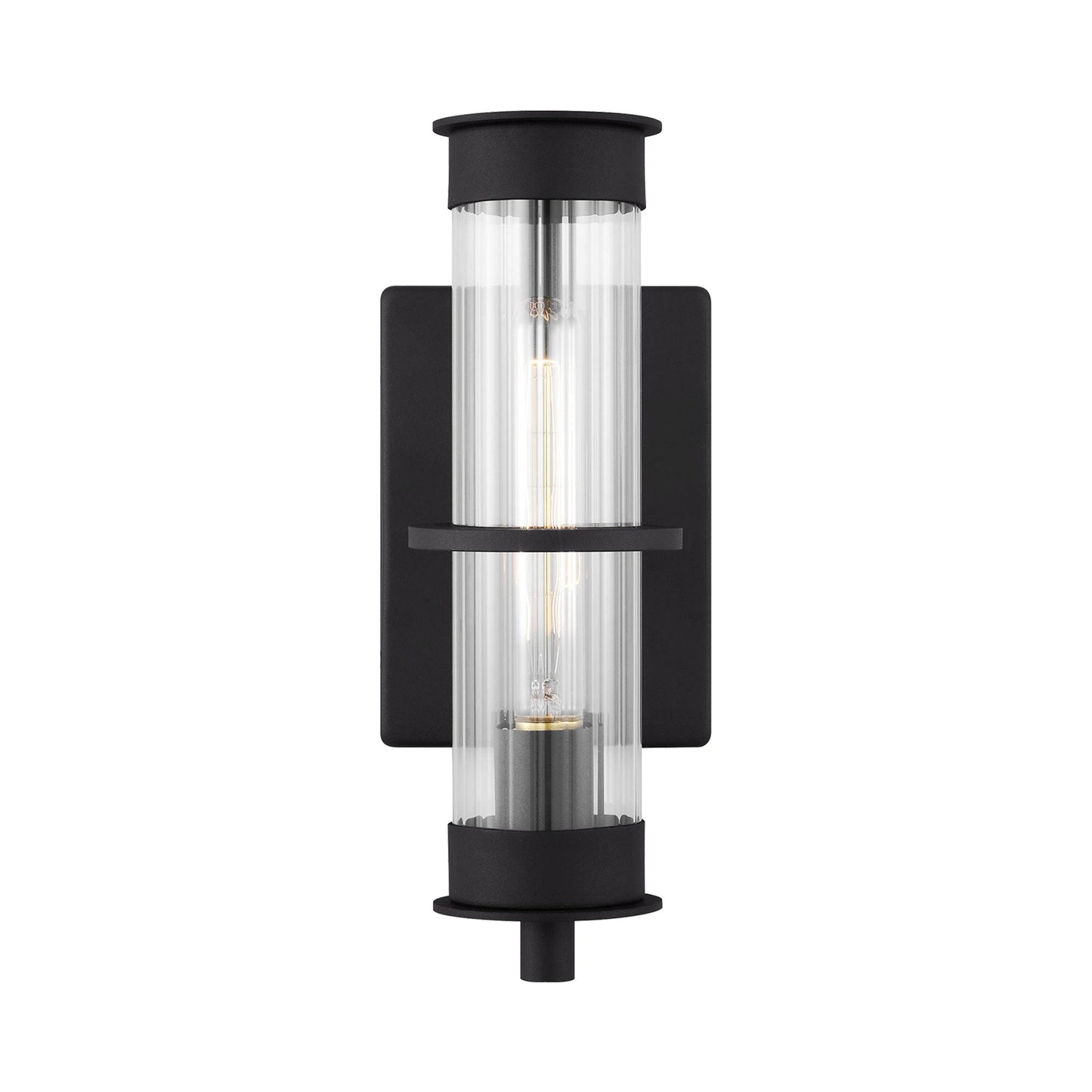 Alcona Outdoor Wall Light in Black (Small).