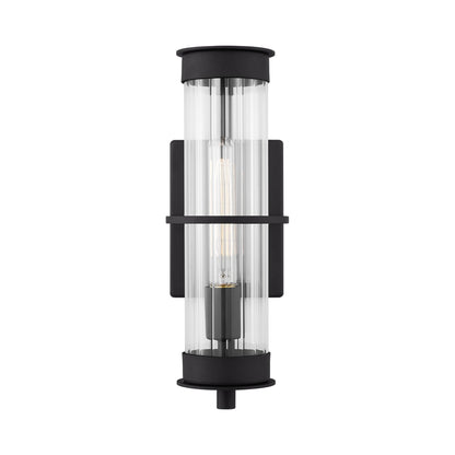 Alcona Outdoor Wall Light in Black (Medium).