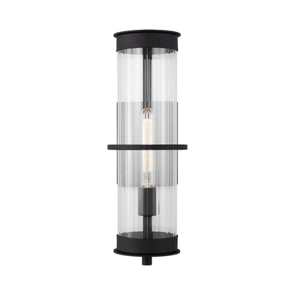 Alcona Outdoor Wall Light in Black (Large).