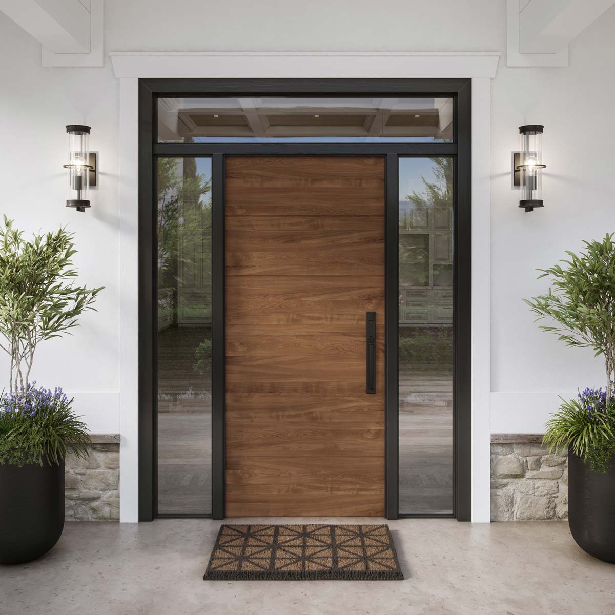 Alcona Outdoor Wall Light in Outside Area.