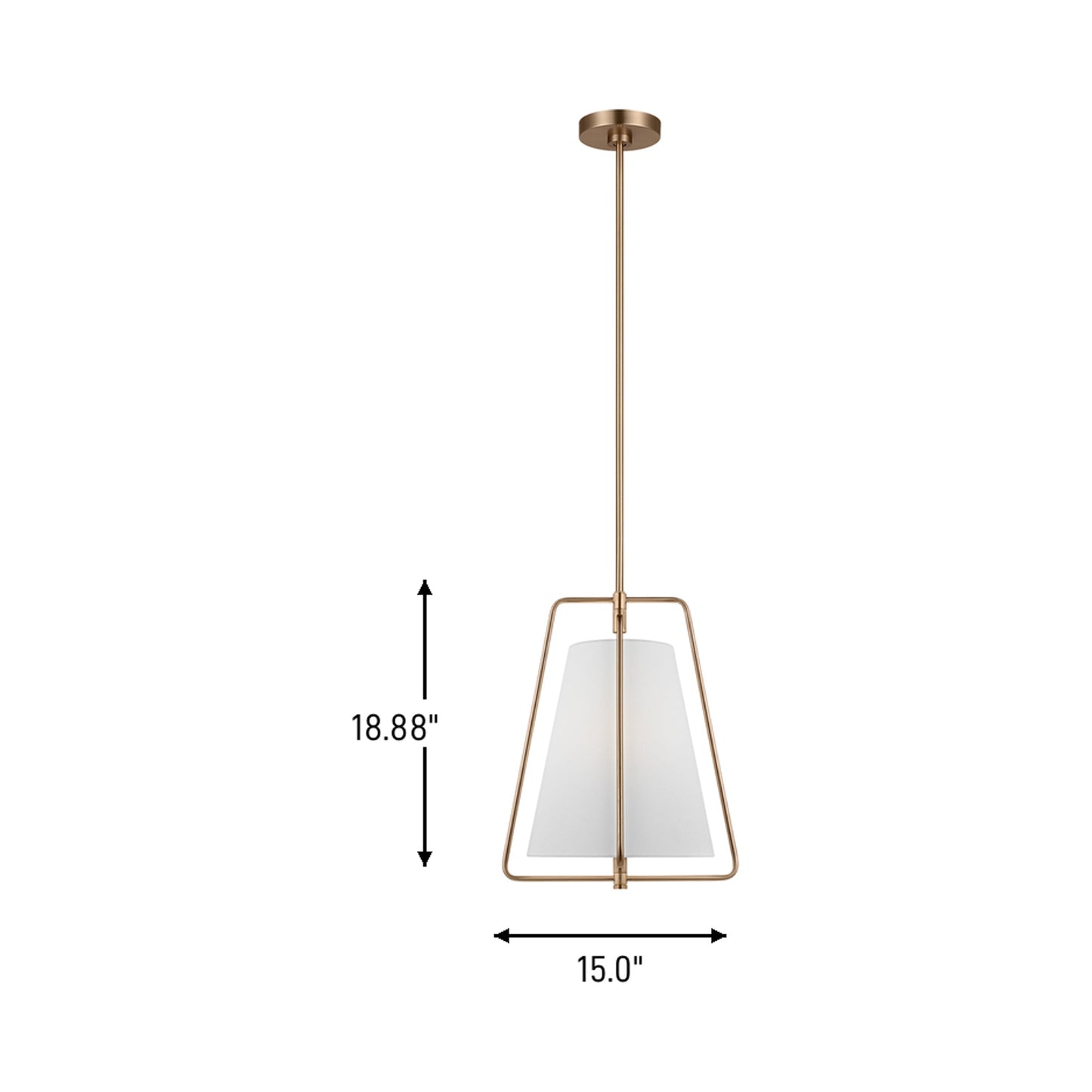 Allis Pendant Light - line drawing.