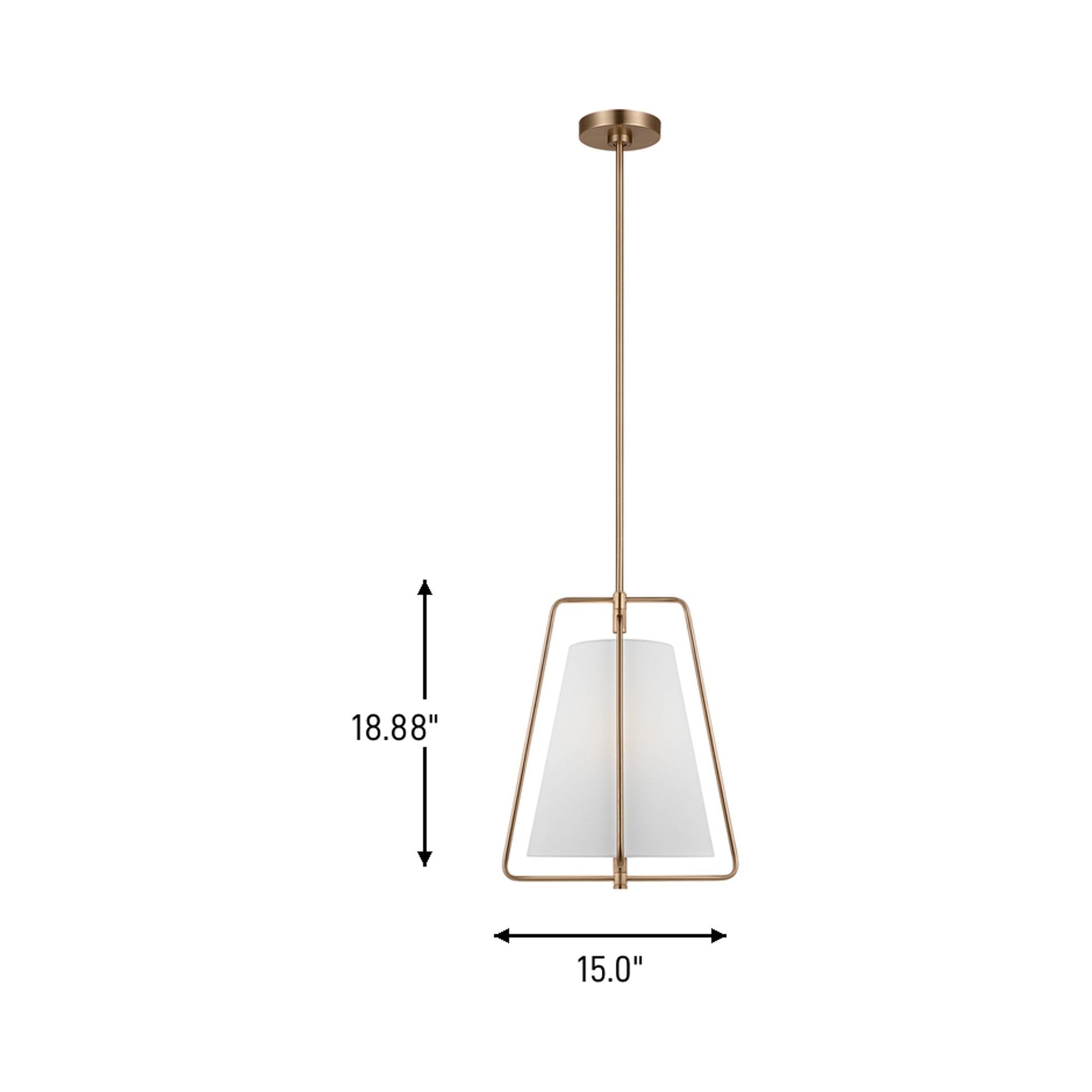 Allis Pendant Light - line drawing.