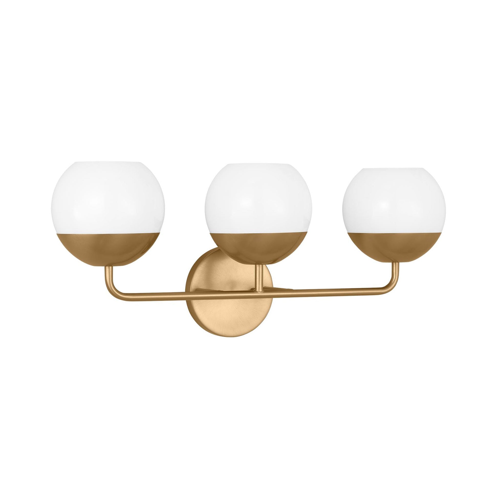 Alvin Bath Wall Light in Satin Brass (3-Light).