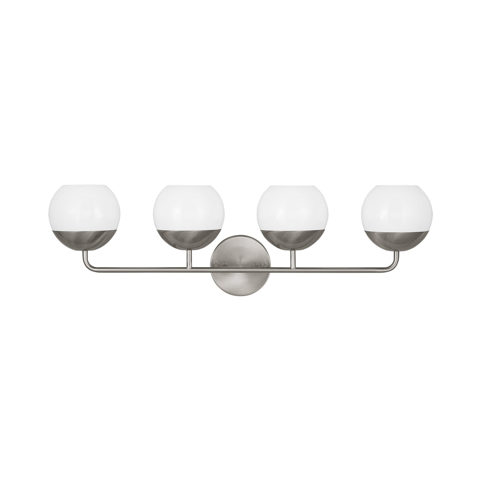 Alvin Bath Wall Light in Brushed Nickel (4-Light).