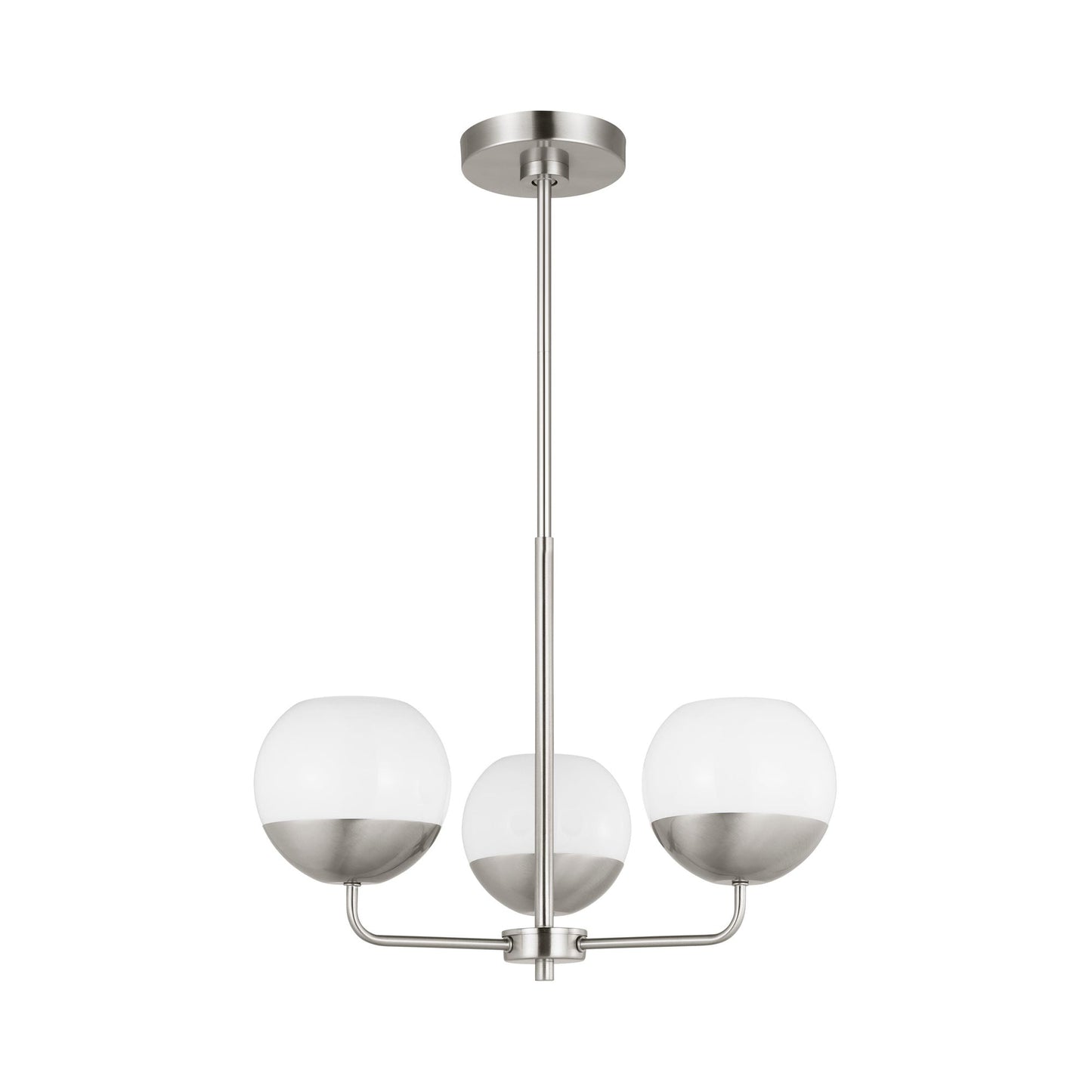 Alvin Chandelier in Brushed Nickel (3-Light).