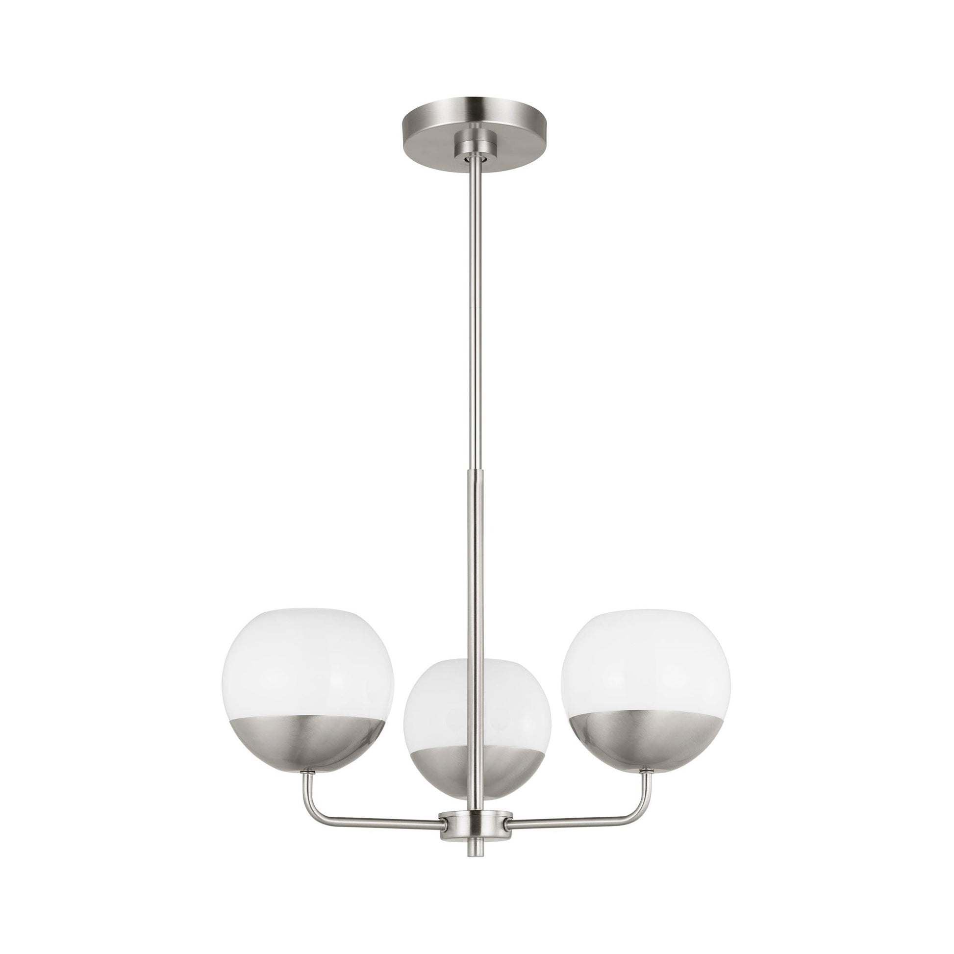 Alvin Chandelier in Brushed Nickel (3-Light).