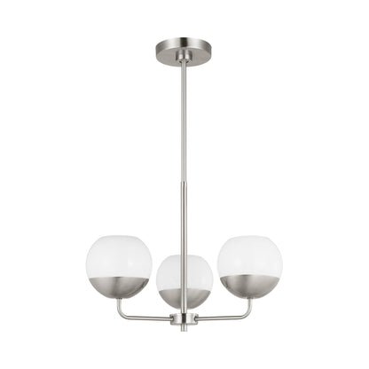 Alvin Chandelier in Brushed Nickel (3-Light).