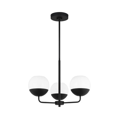 Alvin Chandelier in Midnight Black (3-Light).