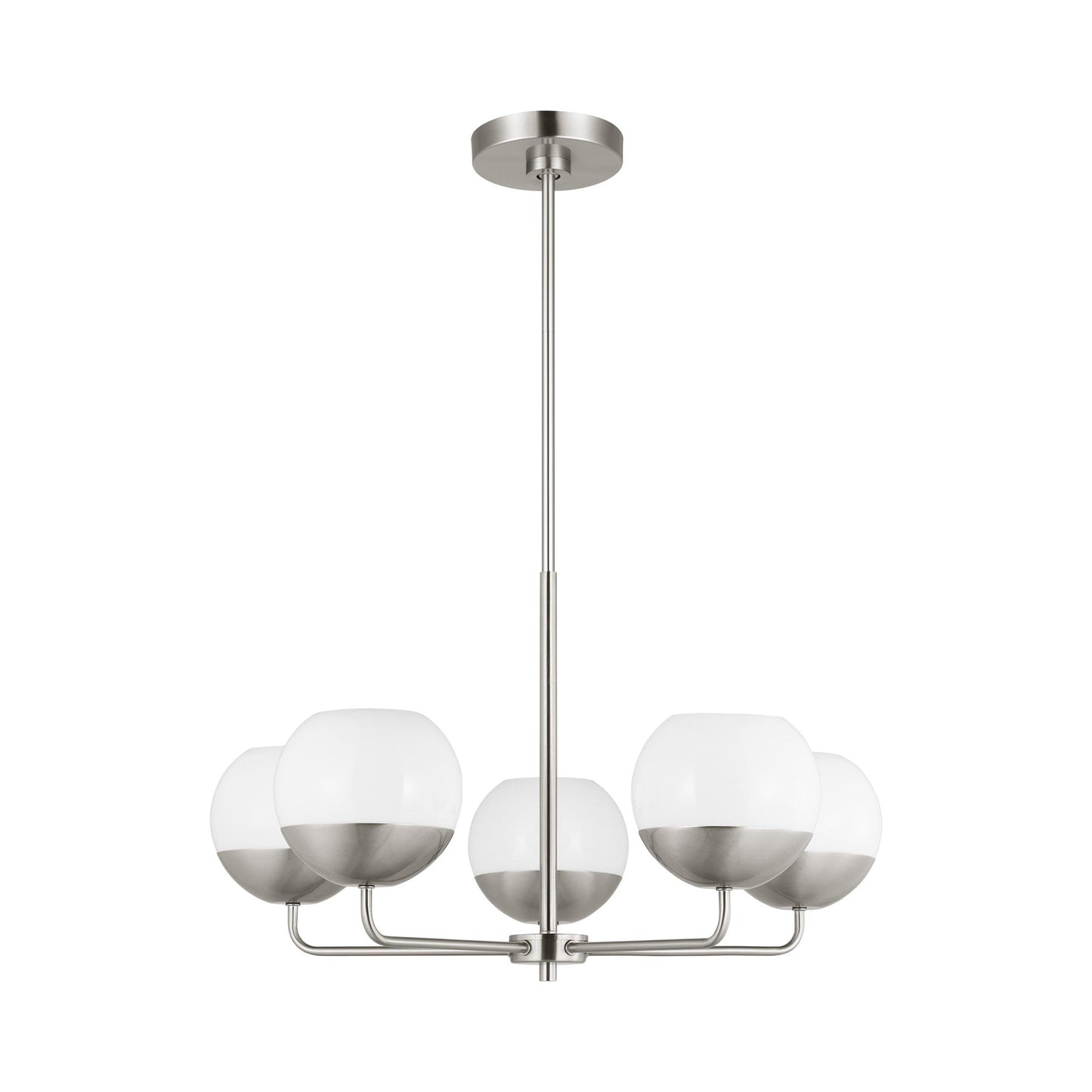Alvin Chandelier in Brushed Nickel (5-Light).