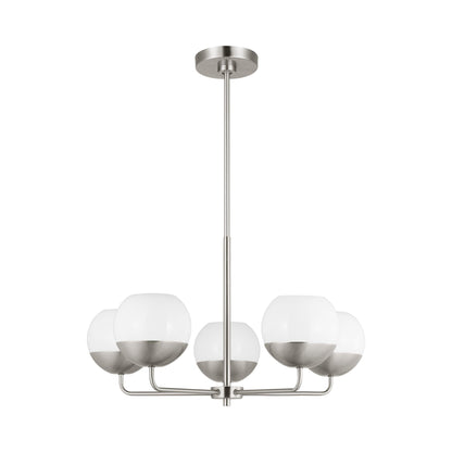 Alvin Chandelier in Brushed Nickel (5-Light).