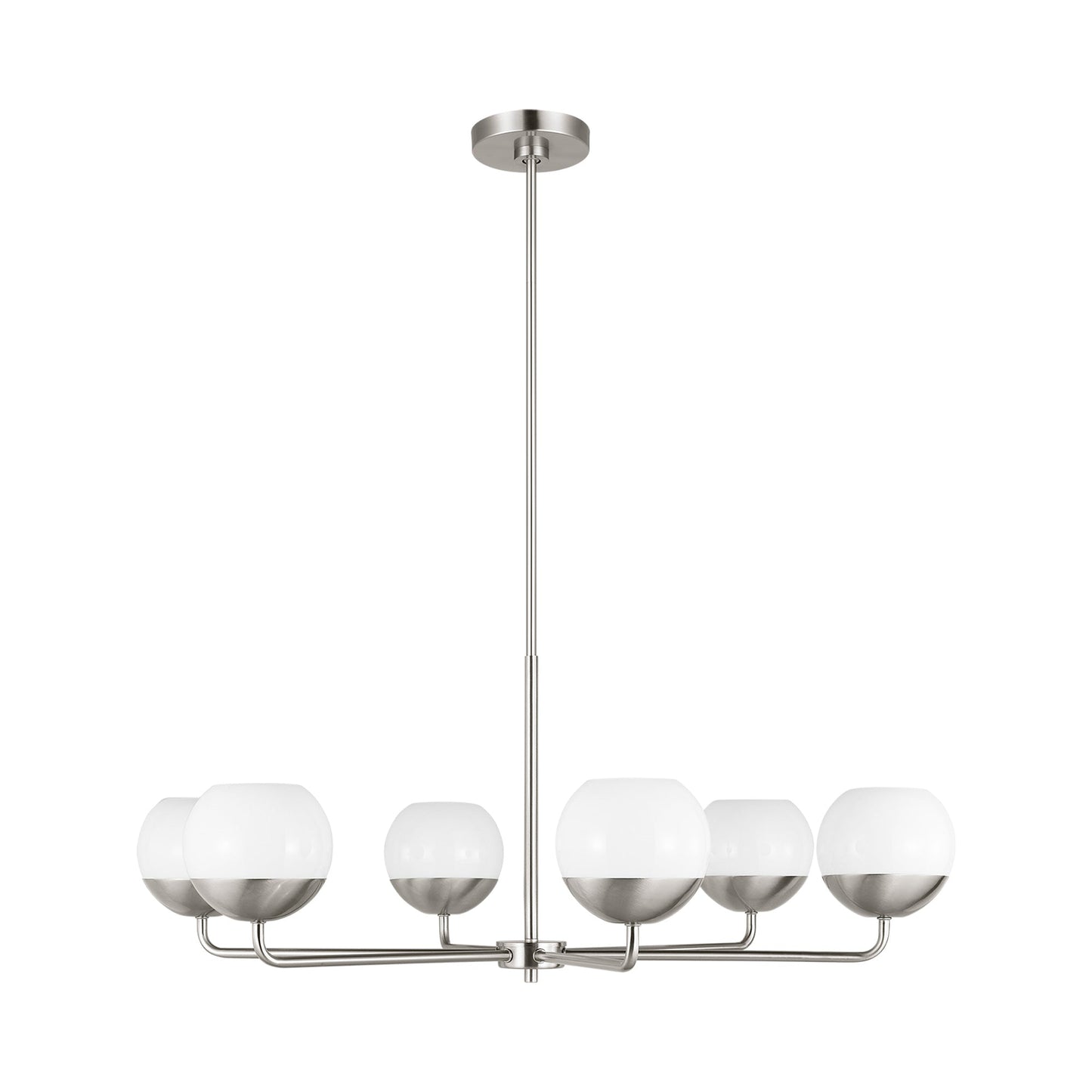 Alvin Chandelier in Brushed Nickel (6-Light).