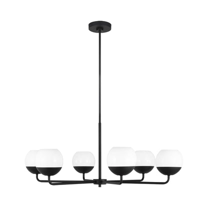 Alvin Chandelier in Midnight Black (6-Light).