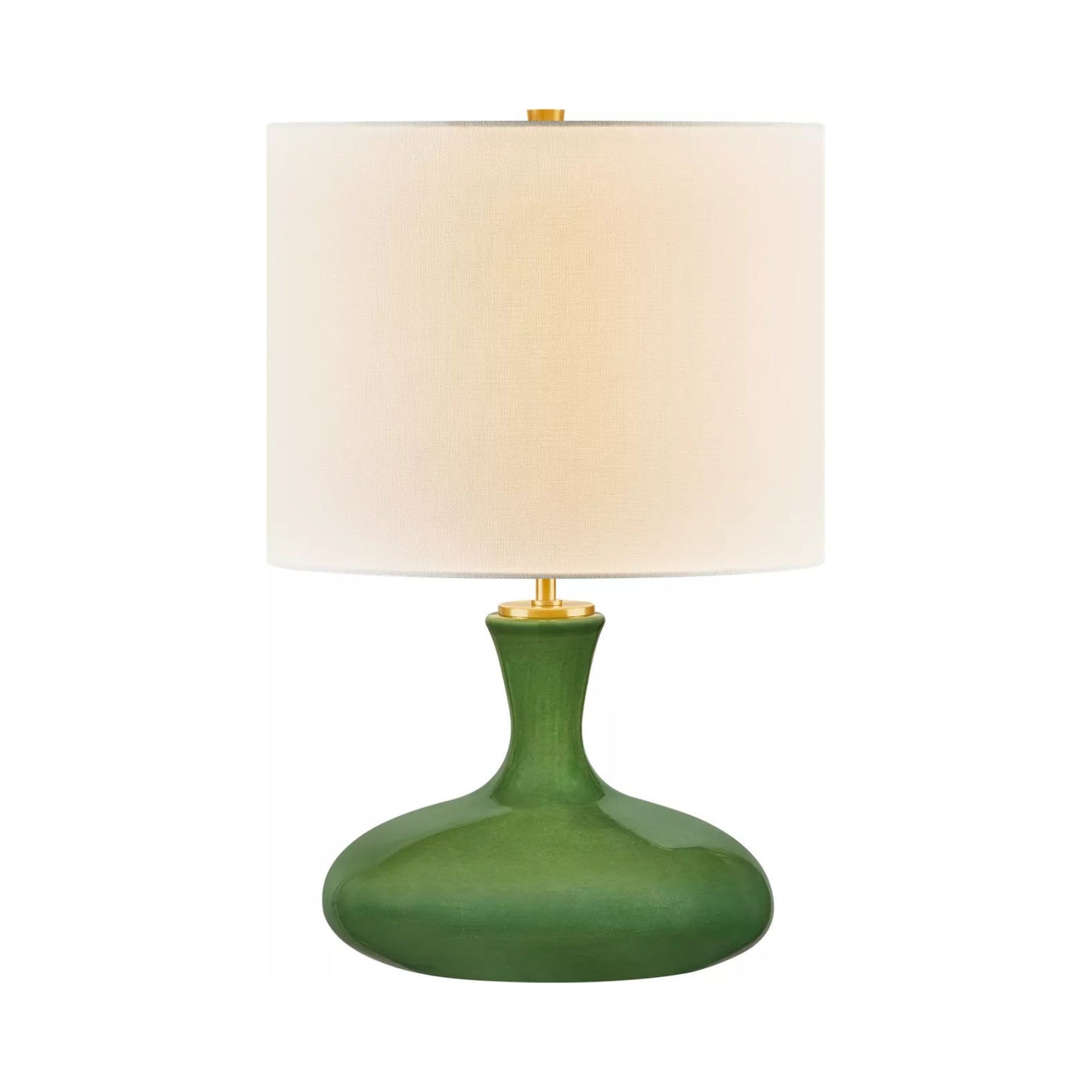 Amber Table Lamp in Green.