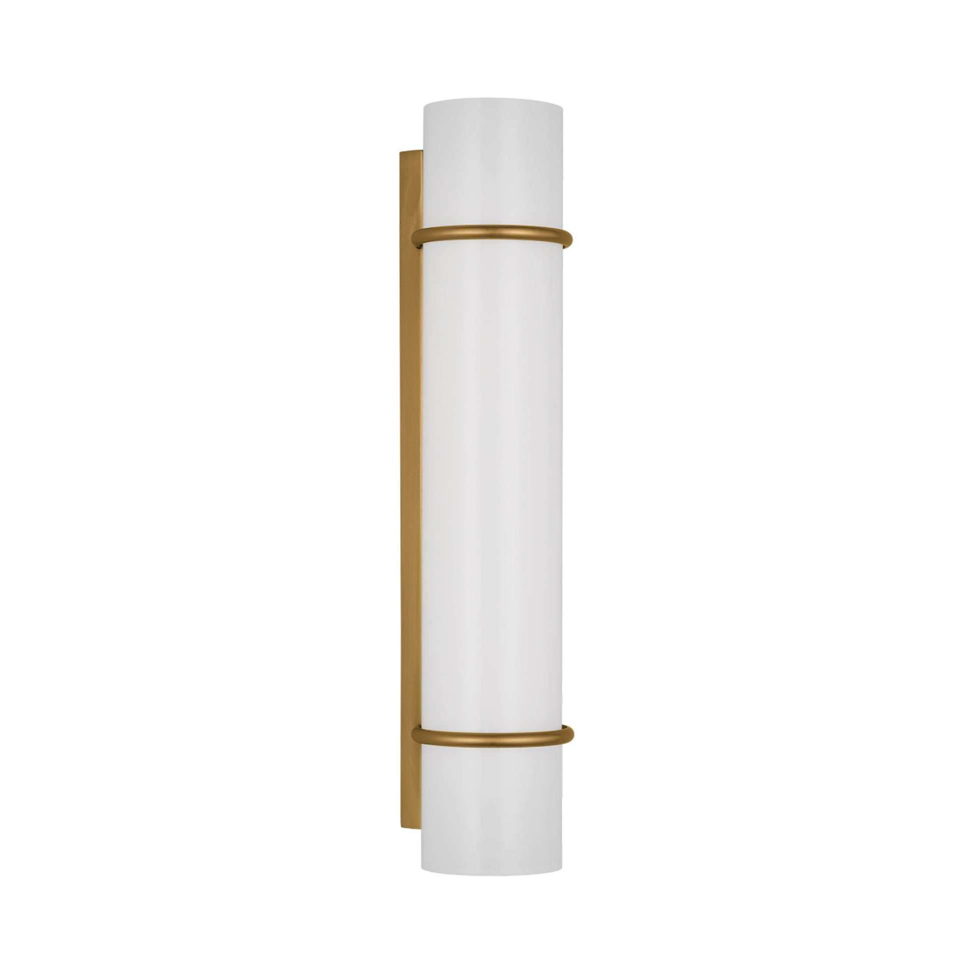 Amelie LED Bath Vanity Light in Burnished Brass (Small).
