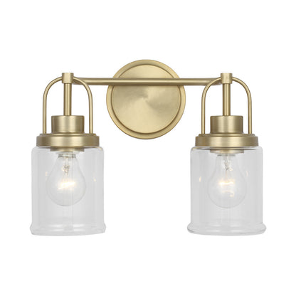 Anders Bath Vanity Light in Satin Brass (2-Light).