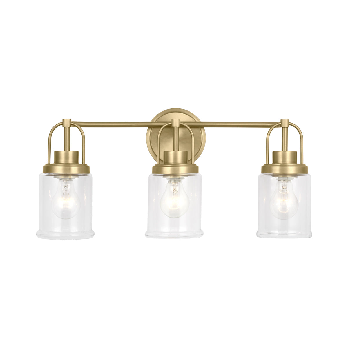 Anders Bath Vanity Light in Satin Brass (3-Light).