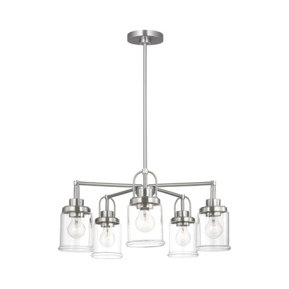 Anders Chandelier in Brushed Nickel.