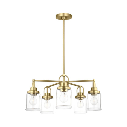 Anders Chandelier in Satin Brass.