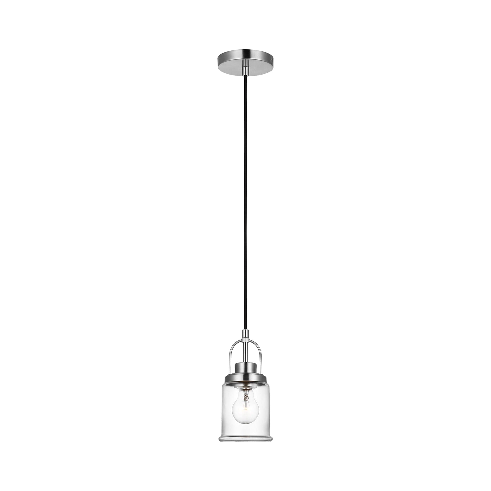 Anders Pendant Light in Brushed Nickel (Small).