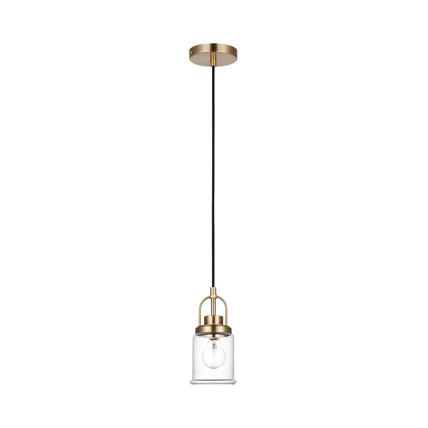 Anders Pendant Light in Satin Brass (Small).