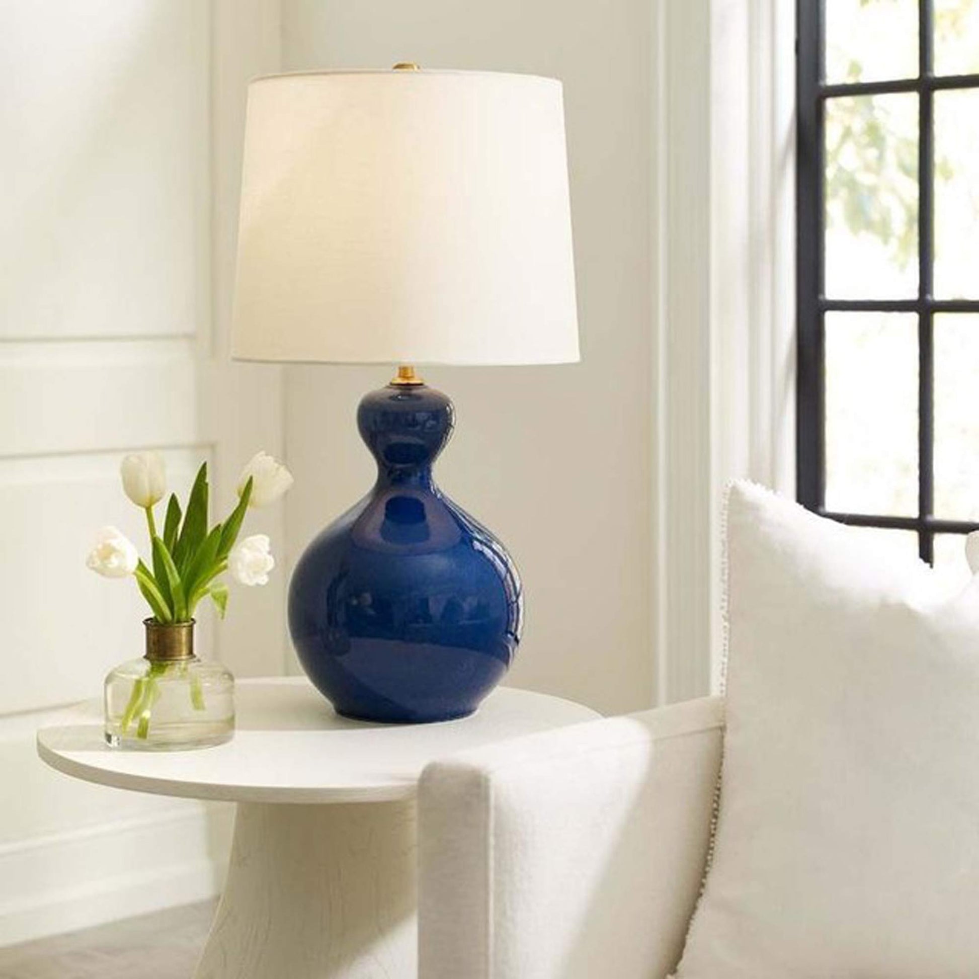 Antonina LED Table Lamp in living room.