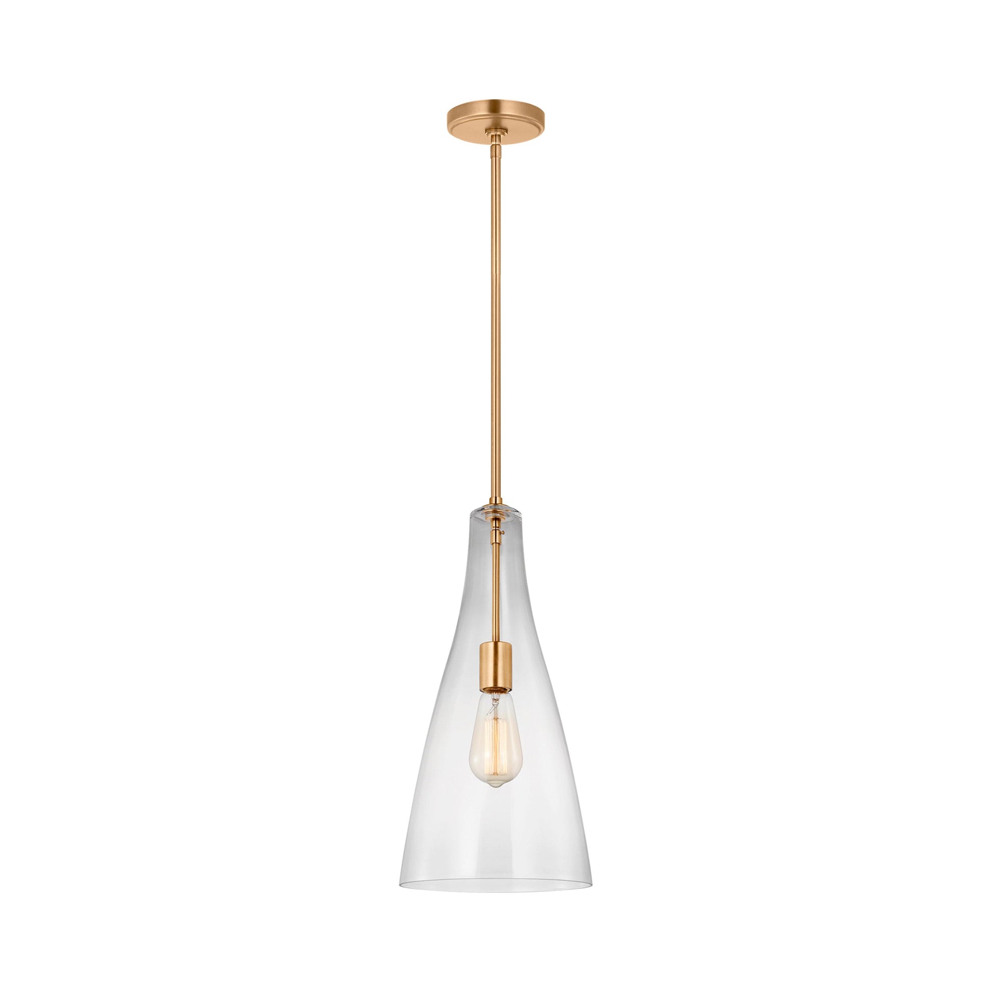 Arilda Pendant Light in Satin Brass.