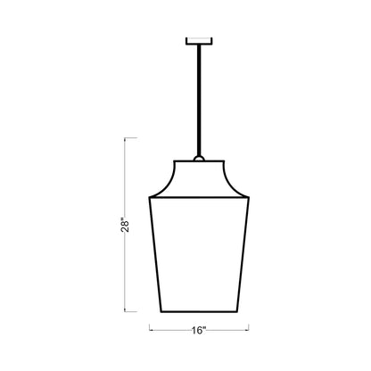 Arnio Pendant Light - line drawing.