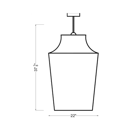 Arnio Pendant Light - line drawing.