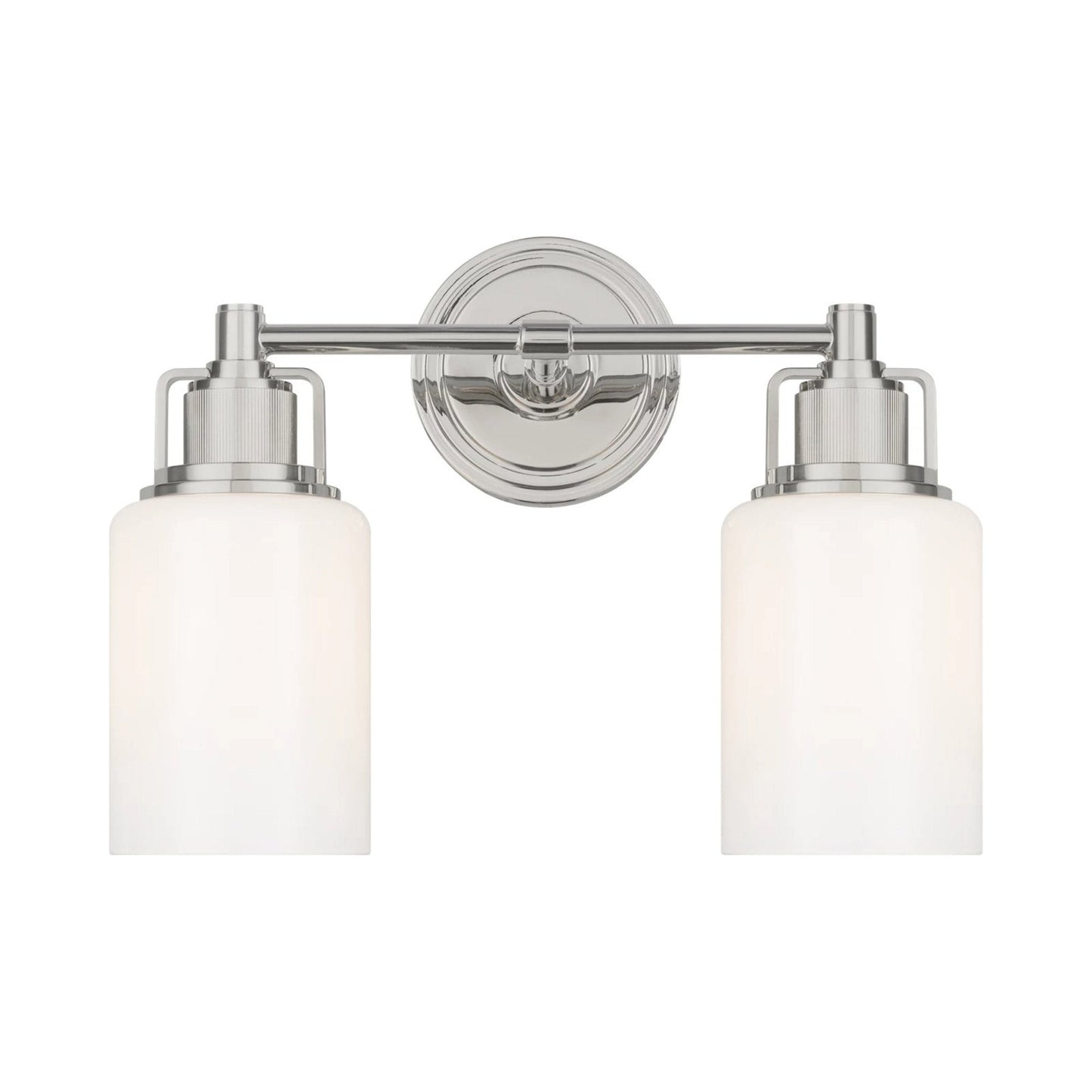 Ashford Bath Vanity Light in Polished Nickel (2-Light).