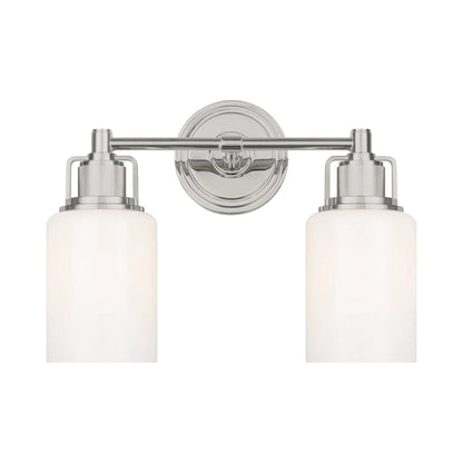 Ashford Bath Vanity Light in Polished Nickel (2-Light).