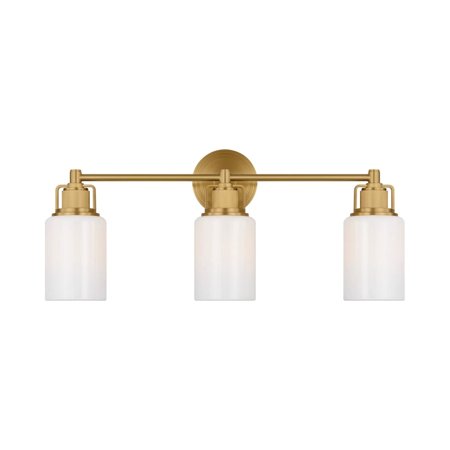 Ashford Bath Vanity Light in Burnished Brass (3-Light).