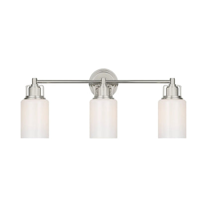 Ashford Bath Vanity Light in Polished Nickel (3-Light).
