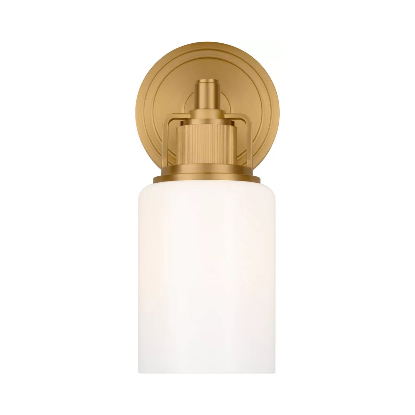 Ashford Bath Wall Light in Burnished Brass.