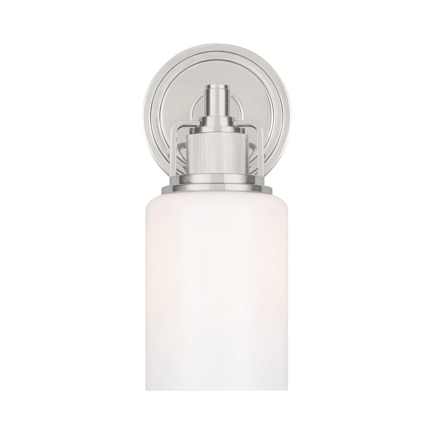 Ashford Bath Wall Light in Polished Nickel.