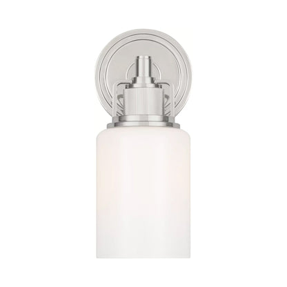Ashford Bath Wall Light in Polished Nickel.