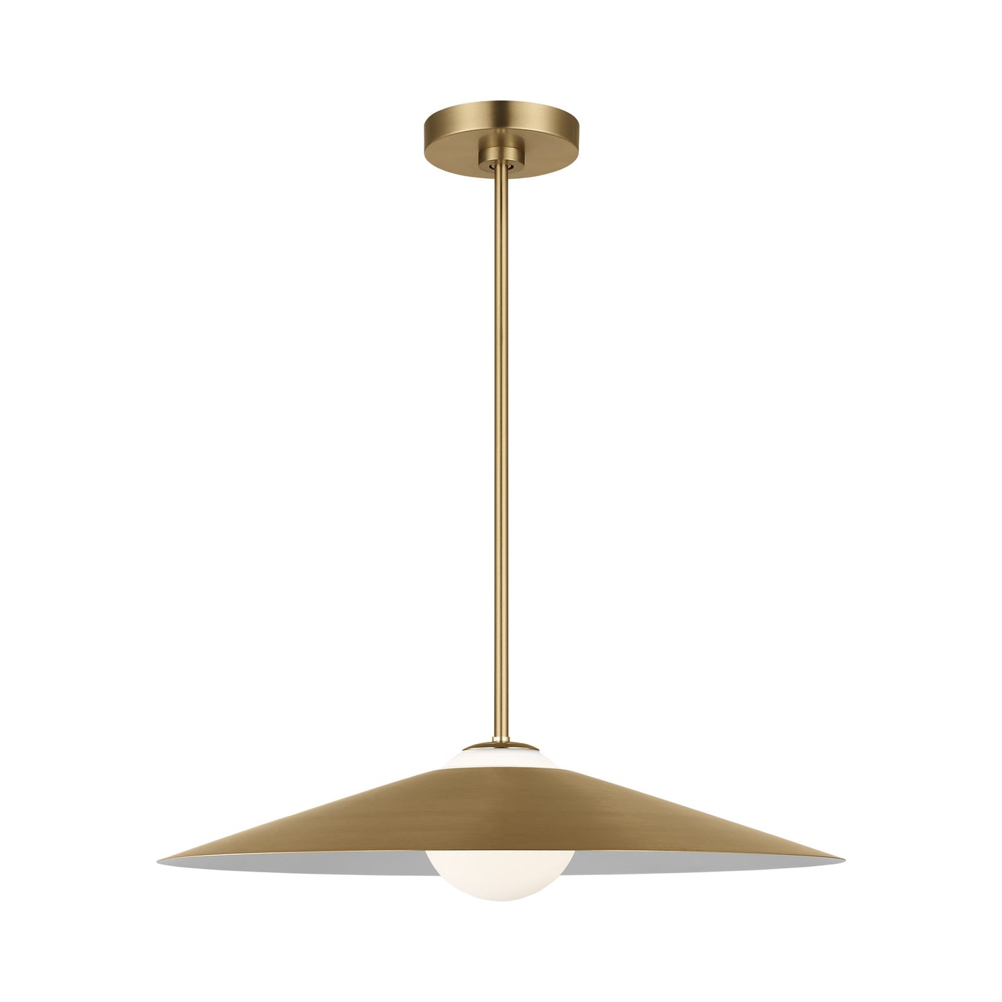 Astra Pendant Light in Satin Brass.
