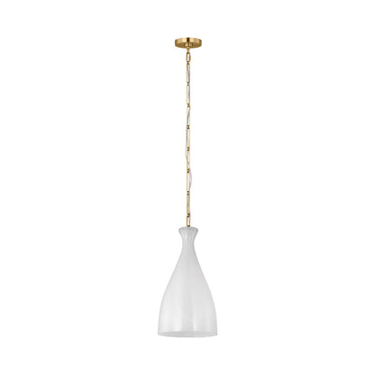 Athena Pendant Light in Striated Glass (Small).