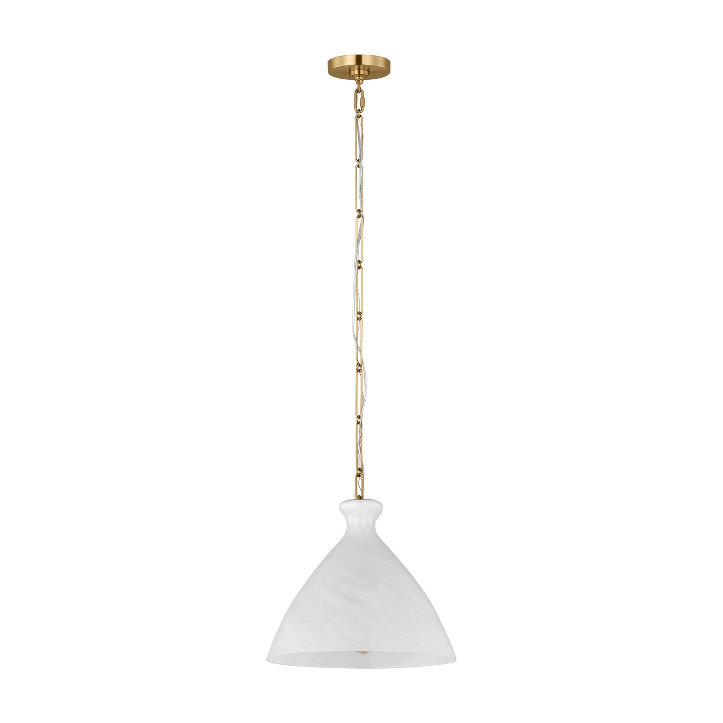 Athena Pendant Light in Striated Glass (Medium).