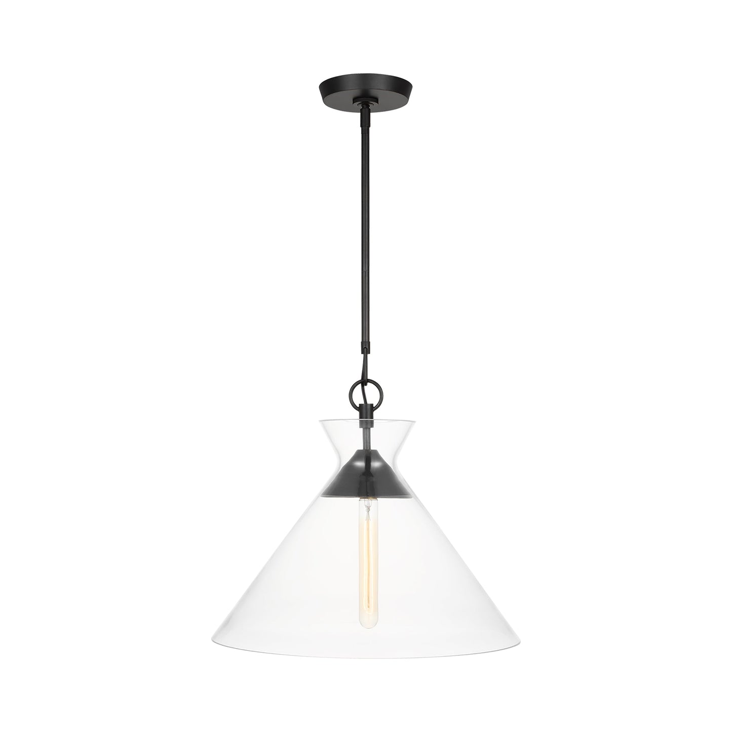 Atlantic Pendant Light in Aged Iron (Wide).