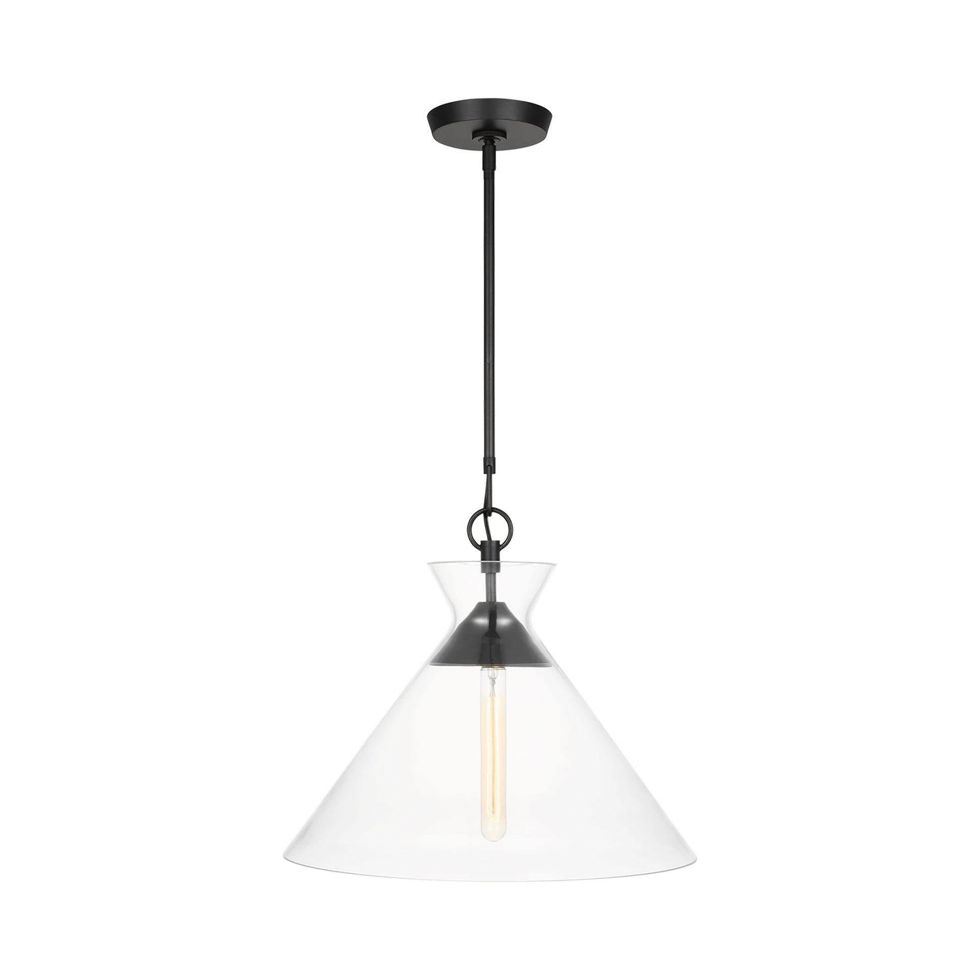Atlantic Pendant Light in Aged Iron (Wide).