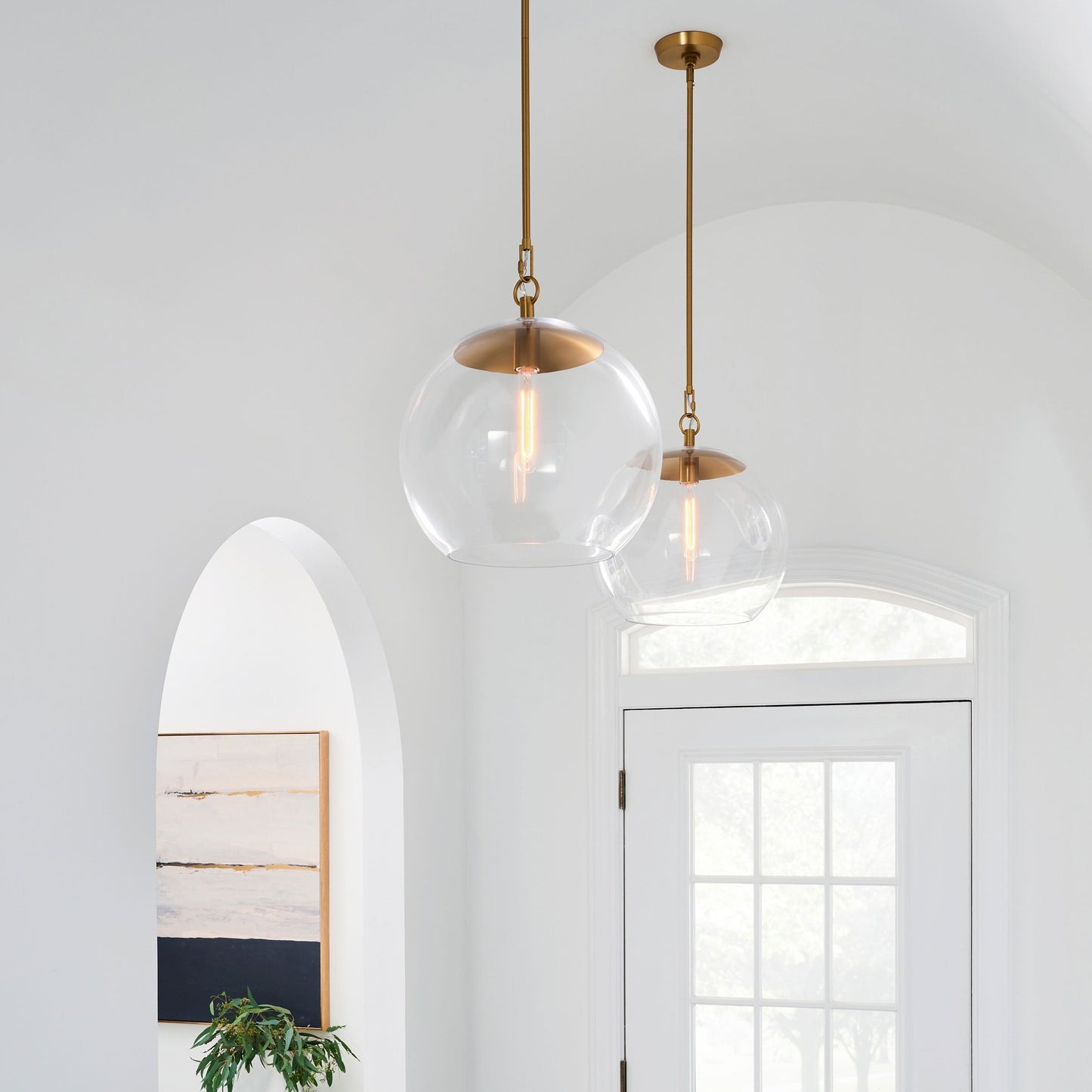 Atlantic Pendant Light in living room.